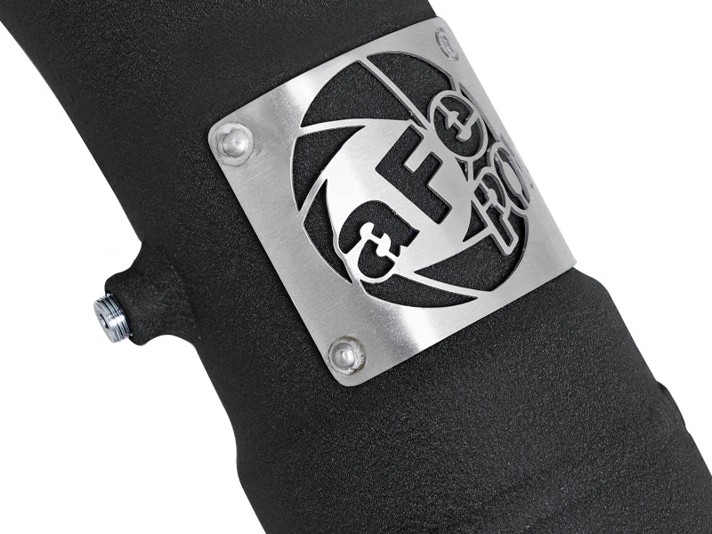 aFe BladeRunner Intercooler Tube Cold Side Black Ford F-150 Raptor 2017 V6 46-20299-B Photo - Close Up