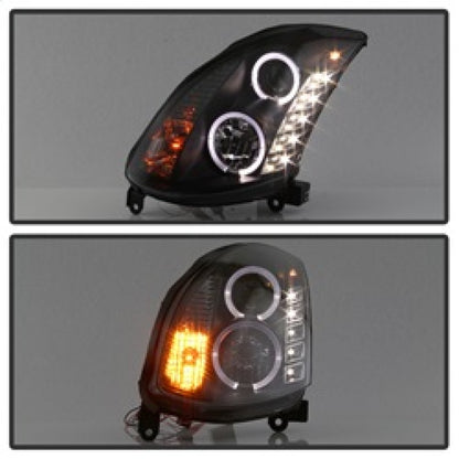 Spyder Infiniti G35 03-07 2DR Projector Halogen - LED Halo DRL Blk High H4 PRO-YD-IG35032D-DRL-BK 5011060 5011060 Photo - Unmounted