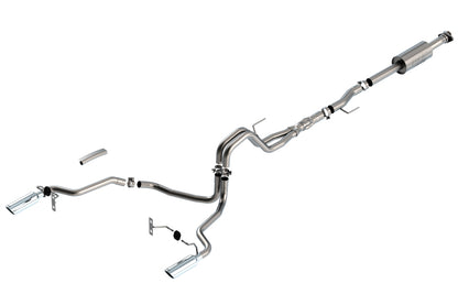 Borla F-150 2021 5.0L 4dr CC SB EC STB Lariat/KR/Platinum/LTD 3/2.25 SRE Cat-Back ATAK CHR Tips 140867 140867 Photo - Primary