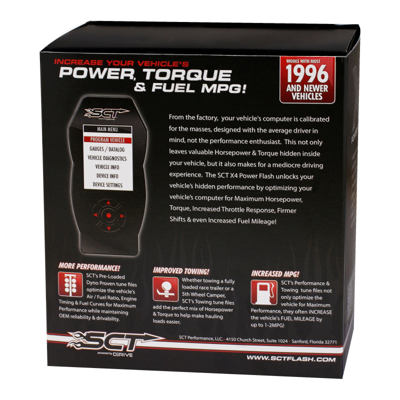 SCT Performance SCT Ford Cars & Trucks (Gas & Diesel) X4 Power Flash Programmer EO Certified 7015PEO 7015PEO User 5