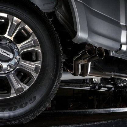 Stainless Works 17-20 Ford F-250/F-350 6.2L Lightning Exit Catback System FT217CBFT FT217CBFT Photo - Mounted