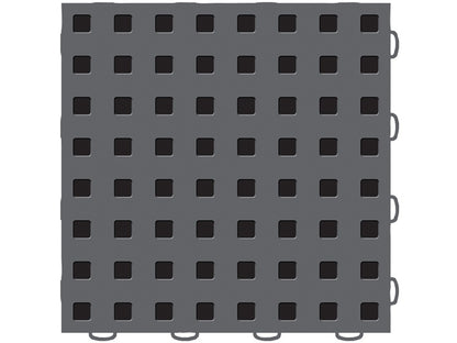 WeatherTech TechFloor - 12in X 12in Tiles - Dark Grey/Black **Order in Qtys of 10 51T1212 DG-BK 51T1212 DG-BK Photo - Primary