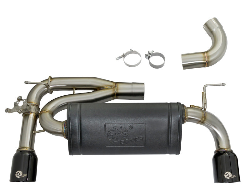 aFe MACHForce XP 16-17 BMW 340i/iX 440i/iX L6-3.0L (t) SS Axle-Back Exhaust w/Black Tip 49-36335-B 49-36335-B Photo - Unmounted