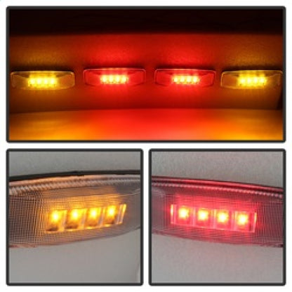 SPYDER Xtune Dodge Ram 94-02 Dually 2 Red LED+2 Amber LED Fender Lights 4pcs Clear ACC-LED-DR94-FE-C 9924699 9924699 Photo - Unmounted