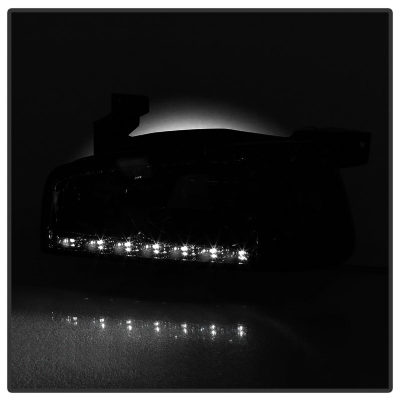 SPYDER Xtune Dodge Charger 06-10 1Pc LED Crystal Headlights Smoke HD-ON-DCH05-1PC-LED-SM 5017642 5017642 Photo - Unmounted