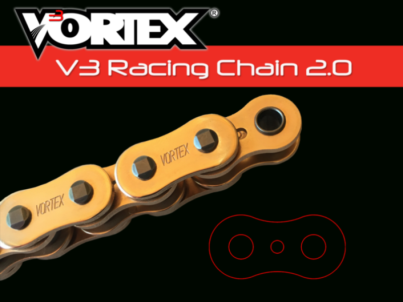 Vortex Racing V3 2.0 Chain 520RX3-150- Gold G520RX3-150 G520RX3-150 Photo - Primary