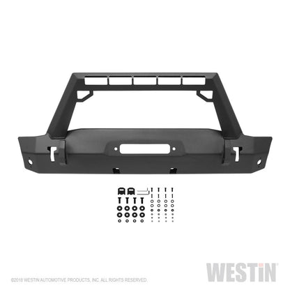 Westin Wj2 Stubby Front Bumper W/Led Lt Bar Mnt 59-80025 Photo - Unmounted