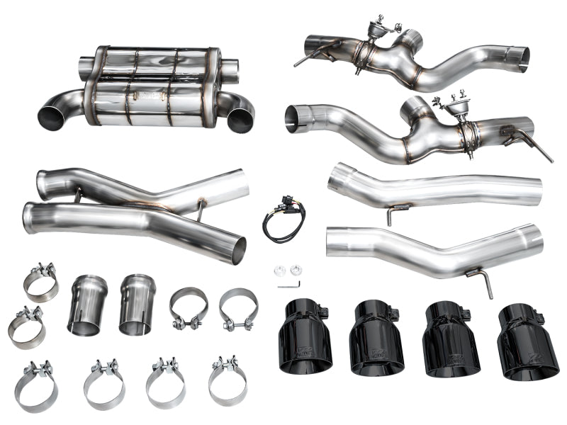 AWE Tuning 23-24 BMW G87 M2 SwitchPath Edition Exhaust - Diamond Black Tips 3025-43487 3025-43487 Photo - Mounted
