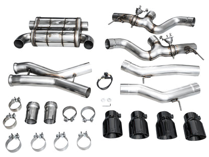 AWE Tuning 23-24 BMW G87 M2 SwitchPath Edition Exhaust - Diamond Black Tips 3025-43487 3025-43487 Photo - Mounted