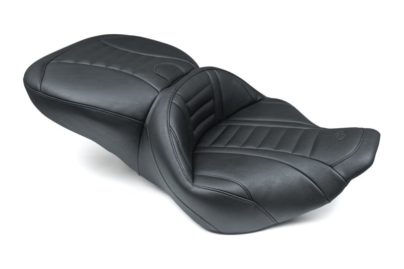 Mustang Motorcycle Mustang 97-07 Harley Rd King,06-07 Str Glide,00-05 Eagle Touring 1PC Seat Deluxe - Black 76738 76738 Photo - Primary
