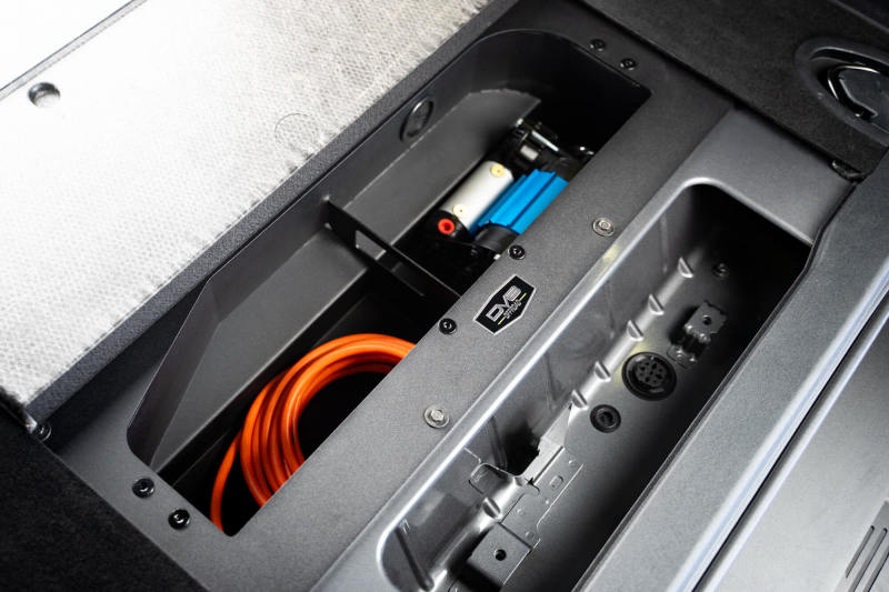 DV8 Offroad 21-23 Ford Bronco (Exc. Bronco Raptor) Air Compressor Mount & Storage Box CMBR-01 CMBR-01 Photo - Unmounted