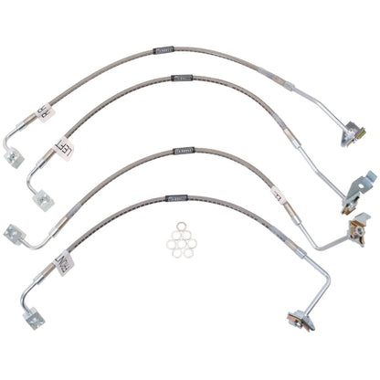 Russell Performance 07-08 Jeep Wrangler JK with 4in Lift Brake Line Kit 695960 695960 Photo - Primary