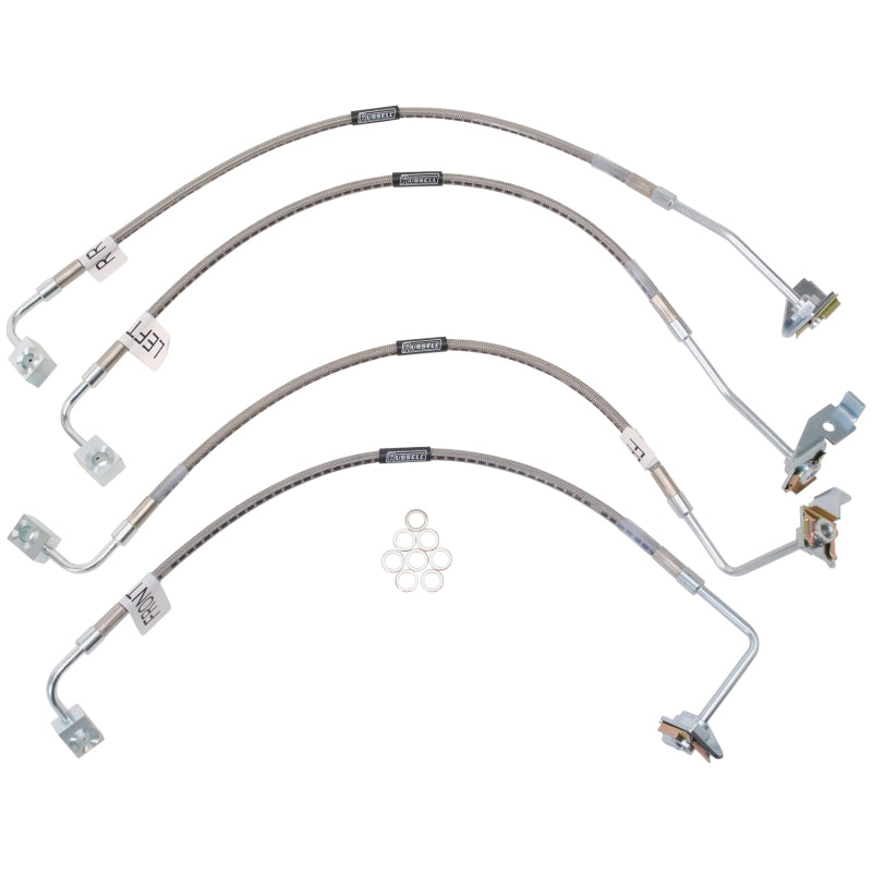 Russell Performance 07-08 Jeep Wrangler JK with 4in Lift Brake Line Kit 695960 695960 Photo - Primary