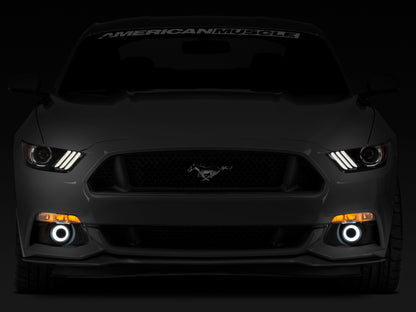 Raxiom 15-17 Ford Mustang LED Halo Fog Lights (w/ Factory Fog Lights) 398032 398032 Photo - Close Up