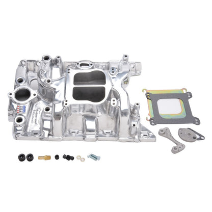 Edelbrock Performer Pontiac Polished Manifold 21561 Photo - Primary