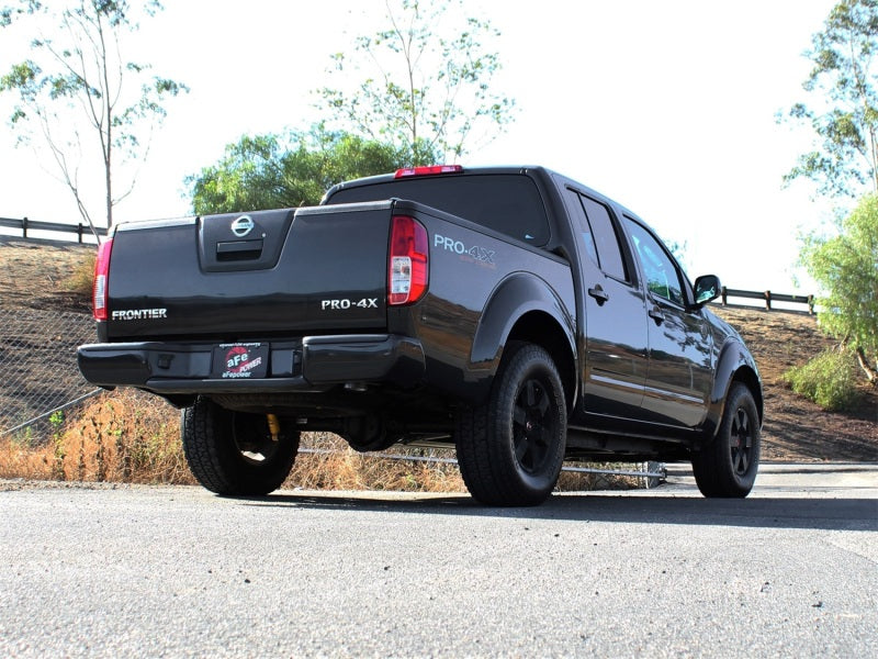 aFe MACH Force-Xp 3in 409 Stainless Steel Cat-Back Exhaust System: Nissan 49-46104 Photo - Mounted