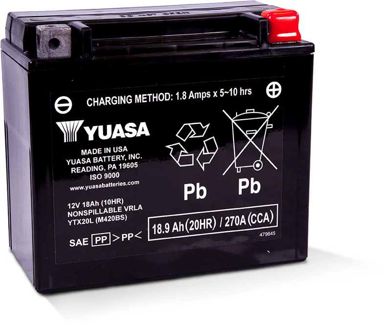 Yuasa Battery Yuasa Ytx20L Yuasa Battery YUAM420BS