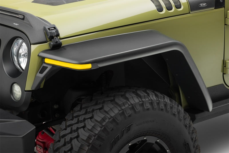 Rugged Ridge 07-18 Jeep Wrangler JK 2-Door+4-Door Unlimited Max Terrain Fender Flare Front+Rear Set 11640.56 11640.56 Photo - Mounted