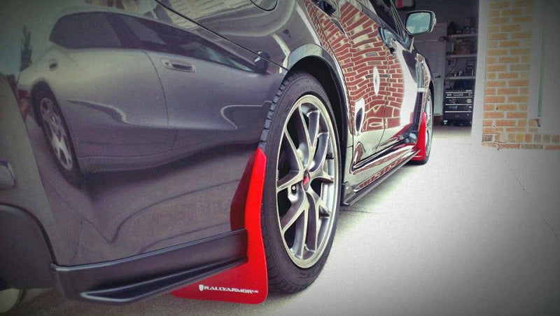 Rally Armor 15+ Subaru WRX & STi Sedan Only UR Black Mud Flap w/ Grey Logo and Altered Font MF32-UR-BLK/GRY-X MF32-UR-BLK/GRY-X User 2