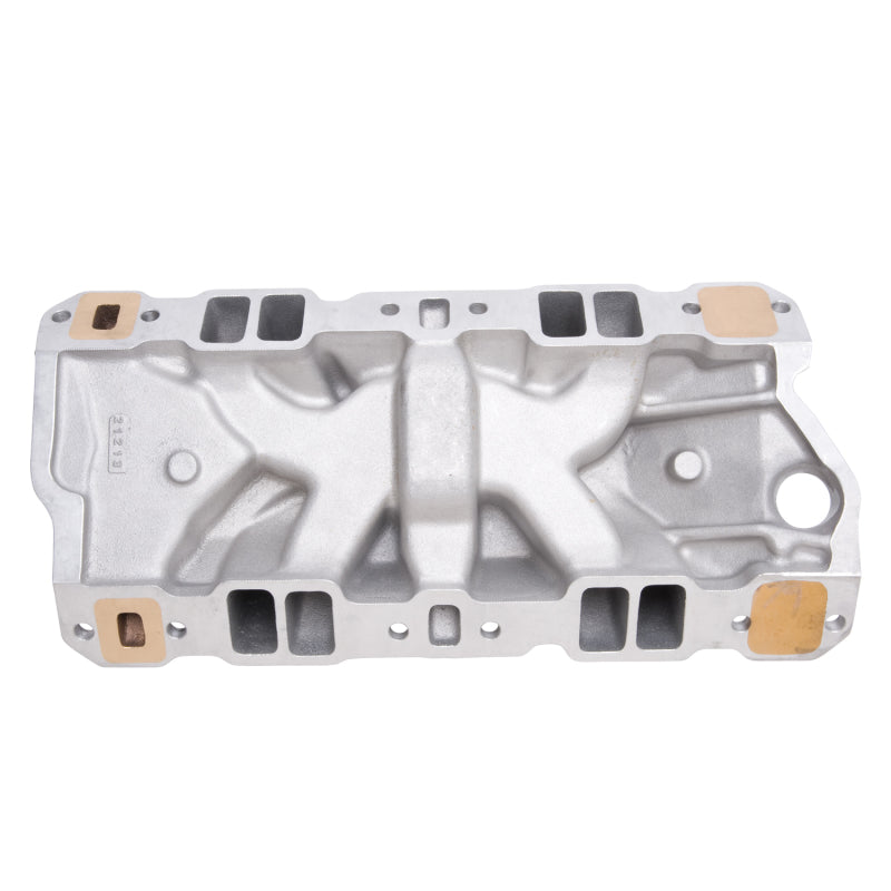 Edelbrock Manifold, Sbc 23-degree, Marine Rpm,  1987-1995, With Brass 2506 Photo - out of package