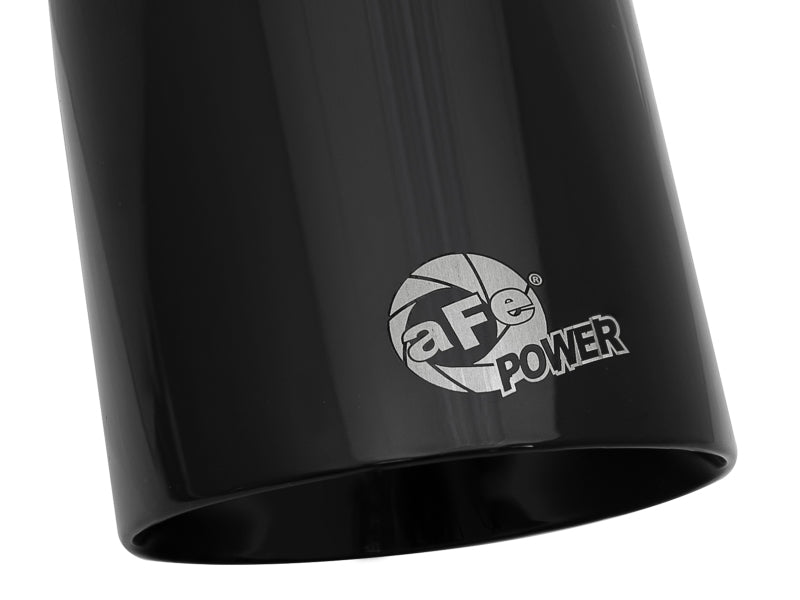 aFe MACH Force-Xp Univ 304 SS Double-Wall Clamp-On Exhaust Tip - Black - 3in Inlet - 4.5in Outlet 49T30454-B092 49T30454-B092 Photo - Unmounted
