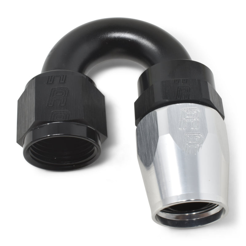 Russell #12 Full Flow Swivel 180° Tight Radius Hose Ends - Black / Silver 613533 Photo - out of package