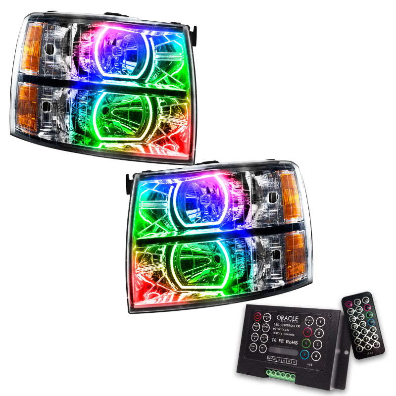 ORACLE Lighting Oracle 07-13 Chevrolet Silverado SMD HL - Square Style - ColorSHIFT w/ 2.0 Controller 8188-333 8188-333 Photo - Primary