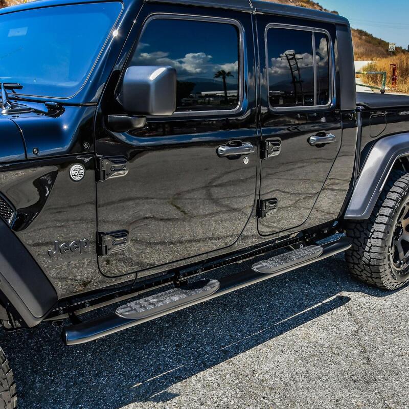 Westin 20-22 Jeep Gladiator PRO TRAXX 4 Oval Nerf Step Bars - Black 21-24165 21-24165 Photo - Mounted