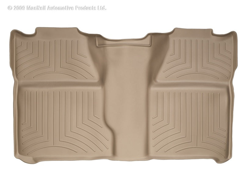 WeatherTech 07-13 Chevrolet Silverado Crew Cab Rear FloorLiner - Tan 450660 Photo - Primary