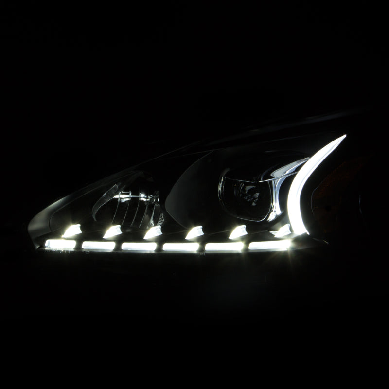 Anzo 2013-2014 Nissan Altima Projector Headlights w/PlankStyle Design Black 121500 Photo - Unmounted