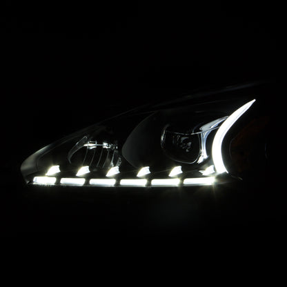 Anzo 2013-2014 Nissan Altima Projector Headlights w/PlankStyle Design Black 121500 Photo - Unmounted