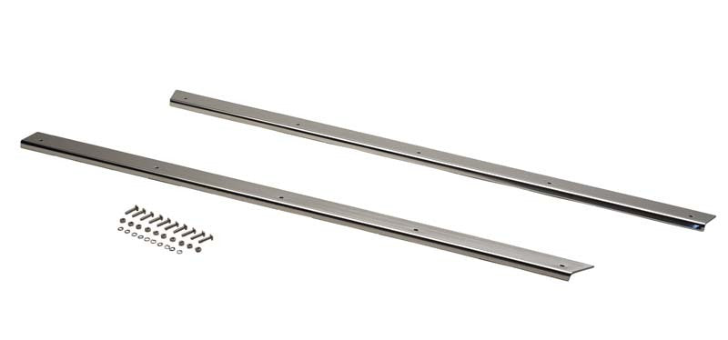 Kentrol 87-95 Jeep Wrangler YJ Rocker Guards Pair - Polished Silver 30462 30462 Photo - Primary