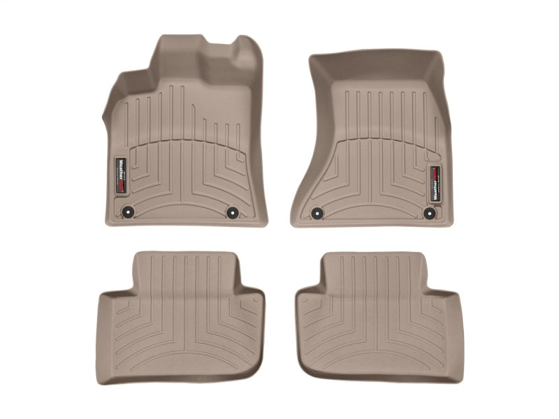 WeatherTech WT FloorLiner - Front - Tan Floor Mats Floor Mats - Rubber main image