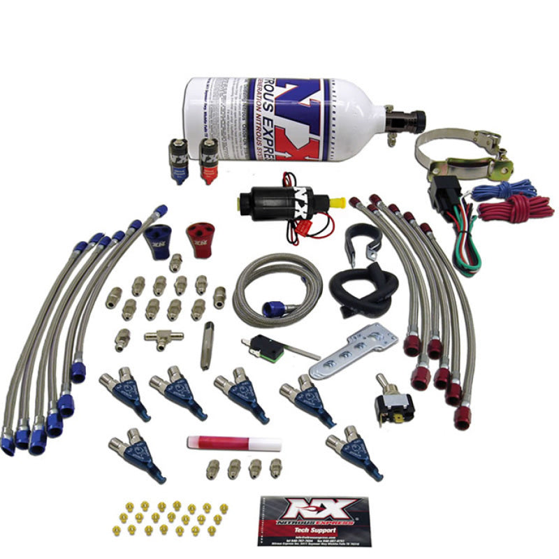 Nitrous Express Six Cyl Piranha Nitrous Kit w/2.5lb Bottle 60066P 60066P Photo - Primary