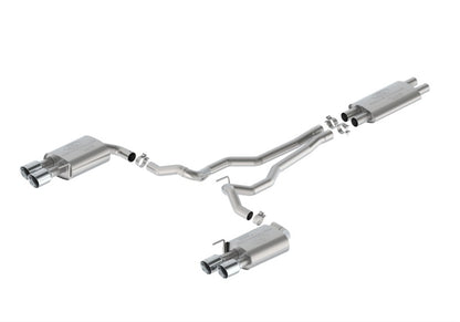 Ford Racing 2024 Mustang 5.0L Touring Non-Active Cat-Back Exhaust w/GT Valance - Chrome Tip M-5200-M5TCV M-5200-M5TCV Photo - Primary
