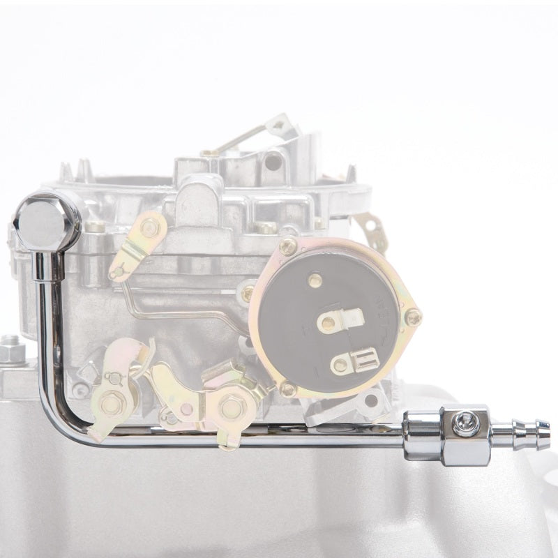 Edelbrock Fuel line, For  carburetors, 3/8" barb inlet, 1/8" NPT fuel 8126 Photo - Unmounted