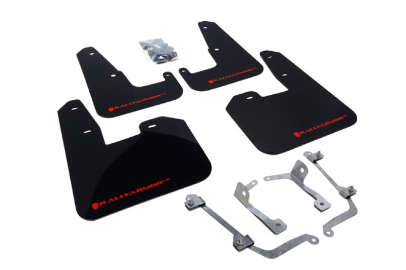 Rally Armor 2008-14 STI Mud flap Red logo MF15-UR-BLK/RD Photo - Primary