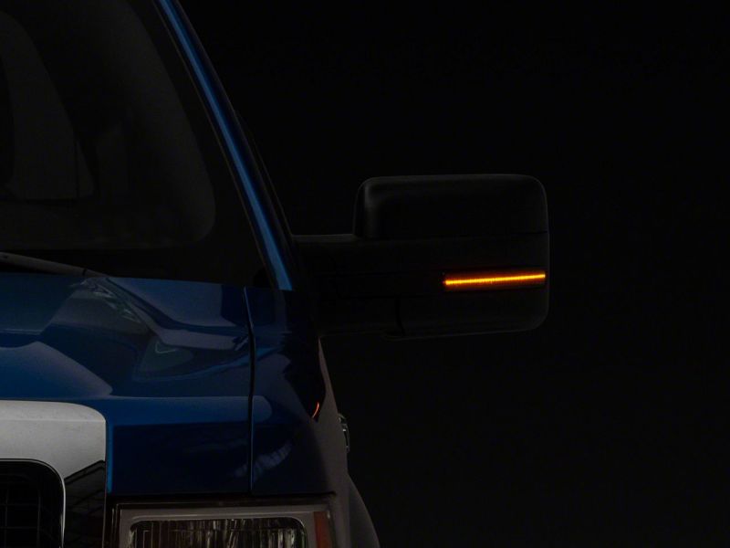 Raxiom 09-14 Ford F-150 Axial Series Sequential LED Mirror Mounted Turn Signals- Smoked T544359 T544359 Photo - Close Up