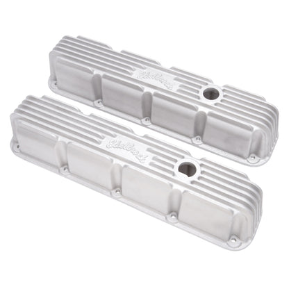 Edelbrock Classic Series, Valve Cover, Chrysler Big-Block, Magnum V8, Satin 41779 Photo - out of package
