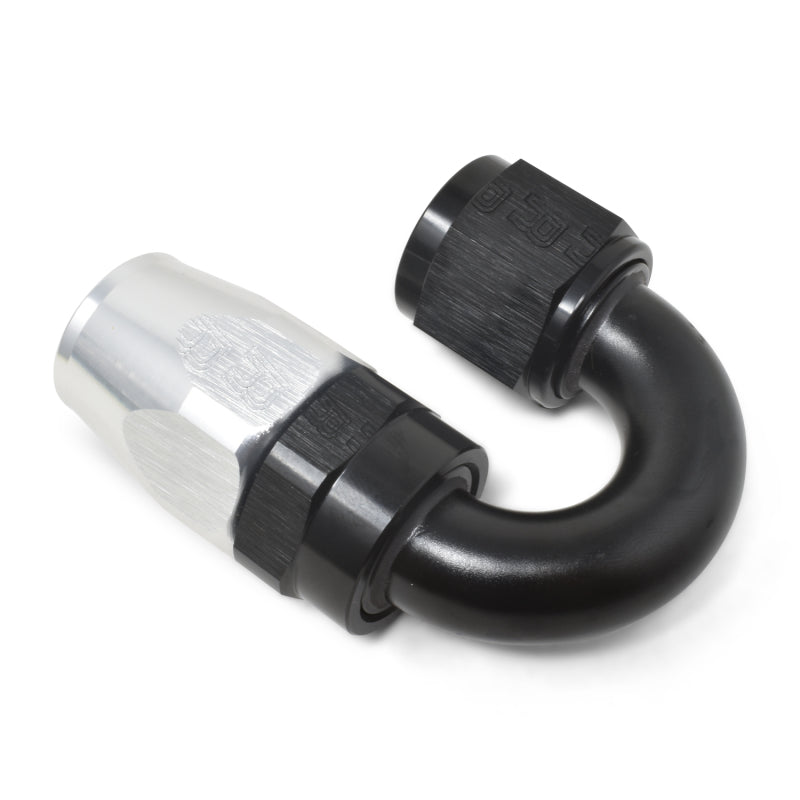Russell #12 Full Flow Swivel 180° Tight Radius Hose Ends - Black / Silver 613533 Photo - out of package