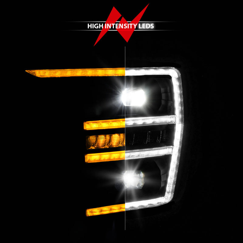 ANZO 21-23 Ford F150 LED Projector Headlight w/Switchback+Sequential - Black (Driver Side Only) 111594-L 111594-L Photo - Unmounted