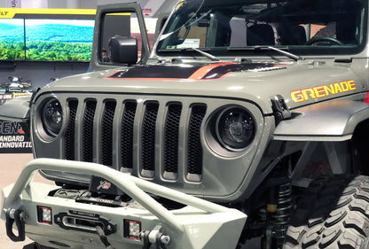 ORACLE Lighting Oracle Oculus Bi-LED Projector Headlights for Jeep JL/Gladiator JT - Matte Black - 5500K 5839-504 5839-504 Photo - lifestyle view