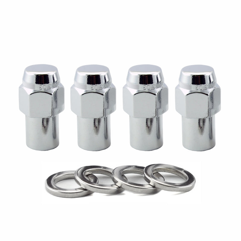 McGard Hex Lug Nut (Reg. Shank - .746in.) M12X1.5 / 13/16 Hex / 1.65in. Length (4-Pack) - Chrome 61002 61002 Photo - Primary