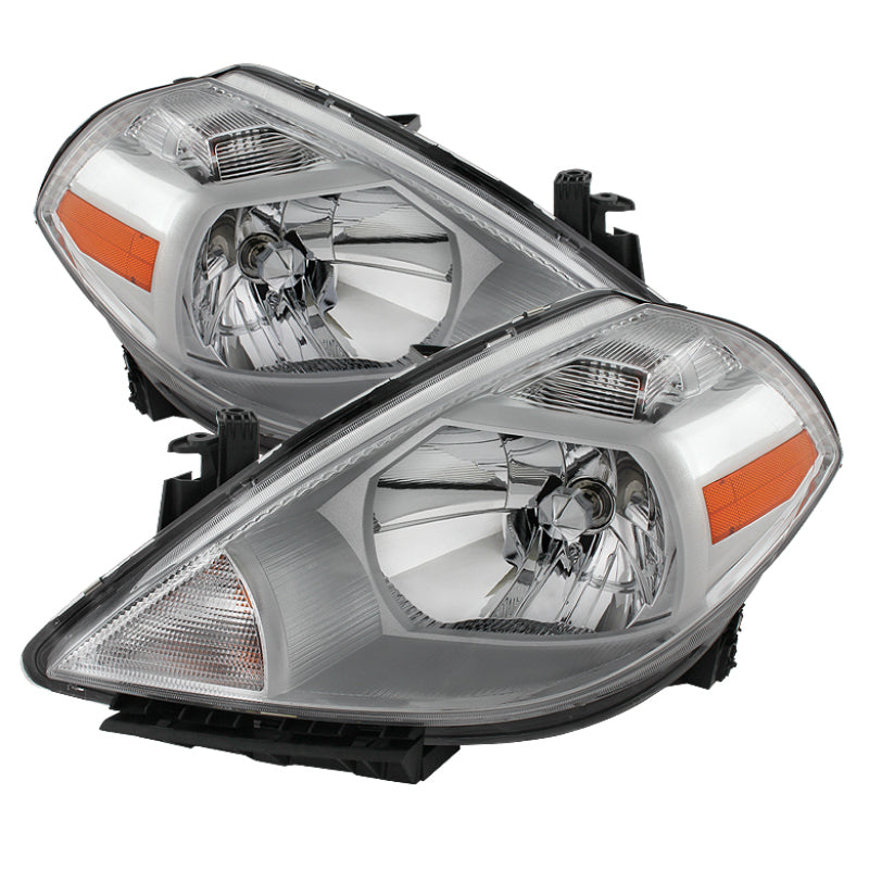 SPYDER Xtune Nissan Versa 07-12 Crystal Headlights Chrome HD-JH-NV07-AM-C 9023620 9023620 Photo - Primary