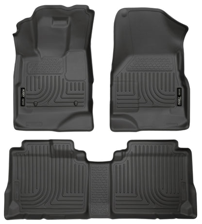 Husky Liners 10-12 Chevy Equinox/GMC Terrain WeatherBeater Combo Black Floor Liners 98131 Photo - Primary