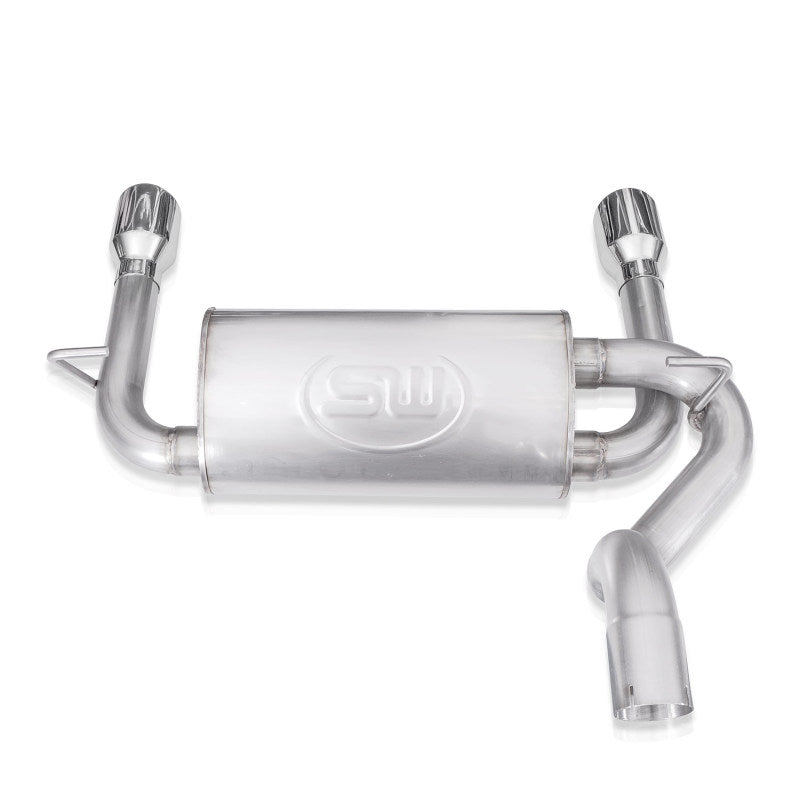Stainless Works 2018+ Jeep Wrangler JL 304SS Factory Connect 2.5in Axle Back Exhaust System JPJLAB JPJLAB Photo - Unmounted