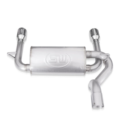 Stainless Works 2018+ Jeep Wrangler JL 304SS Factory Connect 2.5in Axle Back Exhaust System JPJLAB JPJLAB Photo - Unmounted