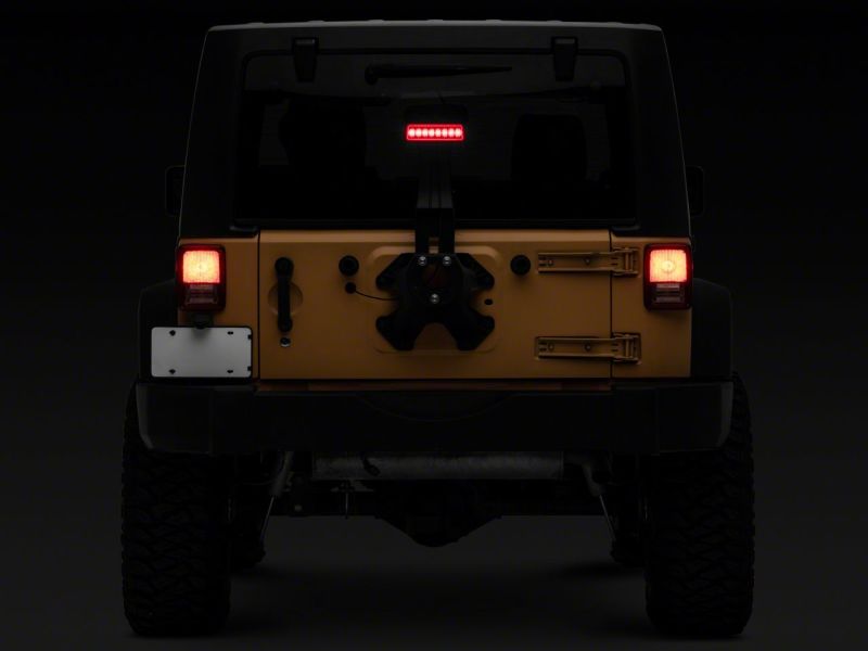 Raxiom07-18 Jeep Wrangler JK Axial Series Hyper Flash LED Third Brake Light- Red J137870