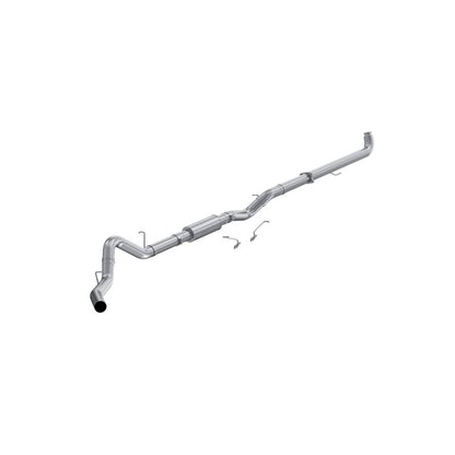 MBRP 01-04 Chevrolet 2500/3500 6.6L Duramax Aluminized Steel 4 Inch Downpipe Back Single Side Exit S6005P S6005P Photo - Primary