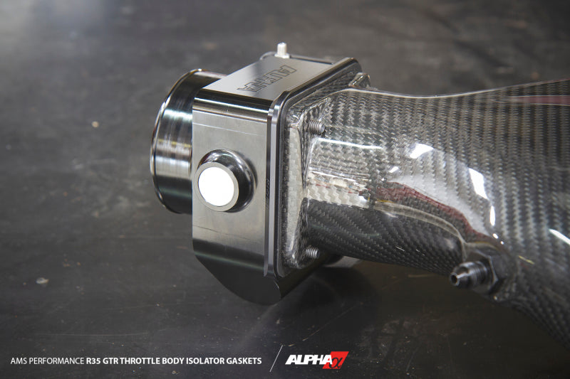 AMS Performance 2009+ Nissan GT-R Throttle Body Isolators ALP.07.08.0006-5 ALP.07.08.0006-5 Photo - Mounted